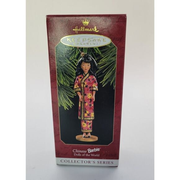 NIB Hallmark 1997 CHINESE BARBIE Dolls of the World Holiday Ornament series 2 - Picture 1 of 6